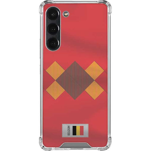 Belgium Soccer Flag Galaxy S23 Plus Clear Case